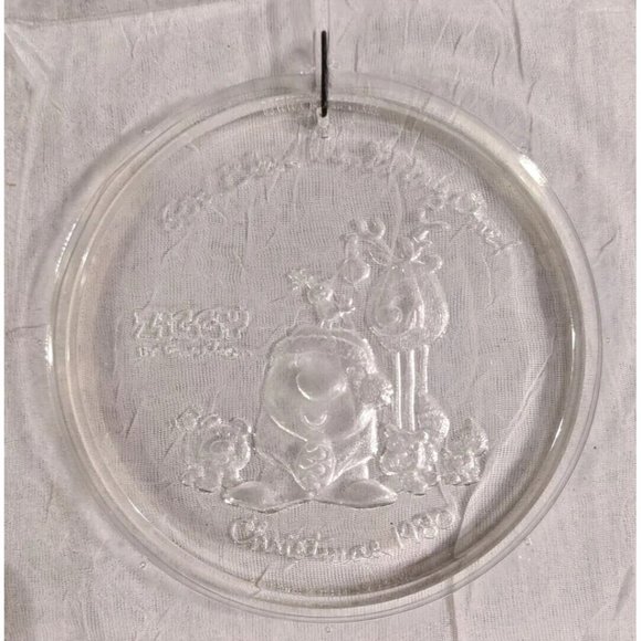Vtg 1980 Ziggy Christmas Ornament Shoppe Blessings From Clear Acrylic 80s Retro - Picture 3 of 15
